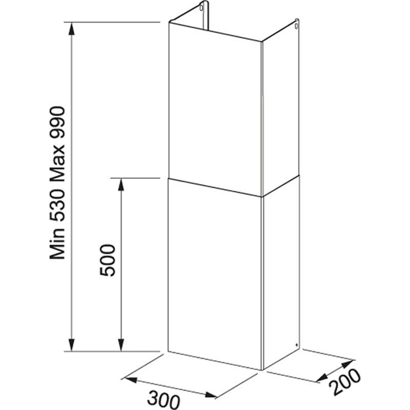 Franke Smart Chimney Kit - Stainless Steel - 112.0197.447 1 Franke Smart Chimney Kit - Stainless Steel - 112.0197.447