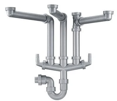 Franke Siphon 3 Plumbing Kit For 3 Bowl Kitchen Sinks - 112.0083.810 1 Franke Siphon 3 Plumbing Kit For 3 Bowl Kitchen Sinks - 112.0083.810