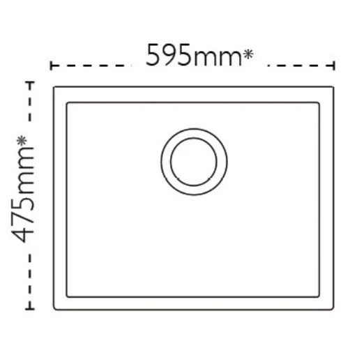 Carron Phoenix Belfast 100 1 Bowl Ceramic Kitchen Sink - 124.0477.726 2 Carron Phoenix Belfast 100 1 Bowl Ceramic Kitchen Sink - 124.0477.726 - Image 2