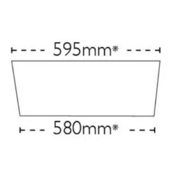 Carron Phoenix Belfast 100 1 Bowl Ceramic Kitchen Sink - 124.0477.726 5 Carron Phoenix Belfast 100 1 Bowl Ceramic Kitchen Sink - 124.0477.726 -Home Kitchen 124.0477.726 technical1