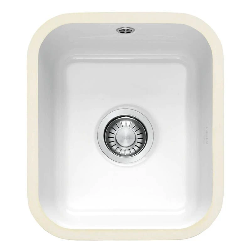 Franke By V&B 1 Bowl Undermount Ceramic Kitchen Sink VBK 110-33 - White - 126.0381.820 1 Franke By V&B 1 Bowl Undermount Ceramic Kitchen Sink VBK 110-33 - White - 126.0381.820