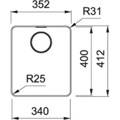 Franke Mythos 1 Bowl Inset Kitchen Sink MYX 210-34 - Stainless Steel - 127.0607.087 9 Franke Mythos 1 Bowl Inset Kitchen Sink MYX 210-34 - Stainless Steel - 127.0607.087 -Home Kitchen 127.0607.087 3