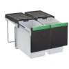 Carron Phoenix Linea 360 Waste Sorter Triple Bin - 60 Litres - 134.0079.062