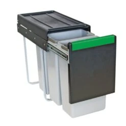 Carron Phoenix Linea 330 Waste Sorter Triple Bin - 30 Litres - 134.0204.153