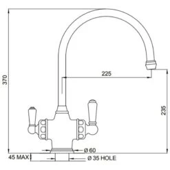 Perrin & Rowe 3-in-1 Hot Water Kitchen Tap - Nickel - 1937NI 7 Perrin & Rowe 3-in-1 Hot Water Kitchen Tap - Nickel - 1937NI -Home Kitchen 1937ni 3