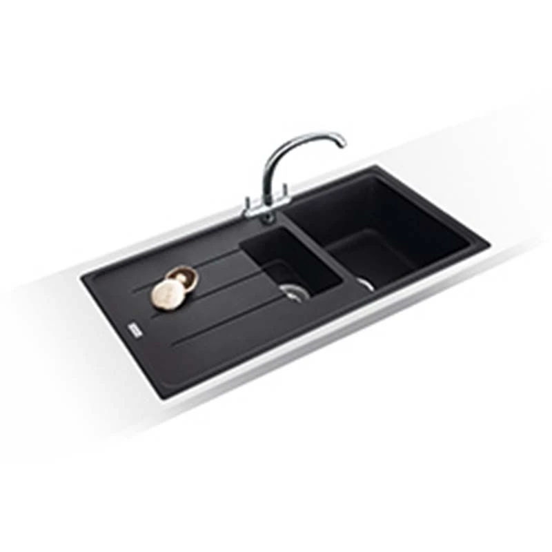 Franke Basis 1.5 Bowl Fragranite Inset Sink Reversible BFG 651 - Onyx Black- 114.0253.258 2 Franke Basis 1.5 Bowl Fragranite Inset Sink Reversible BFG 651 - Onyx Black- 114.0253.258 - Image 2