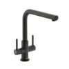 Carron Phoenix Rosolina L Spout Kitchen Tap - Matt Black - 115.0605.457