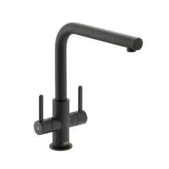 Carron Phoenix Rosolina L Spout Kitchen Tap - Matt Black - 115.0605.457
