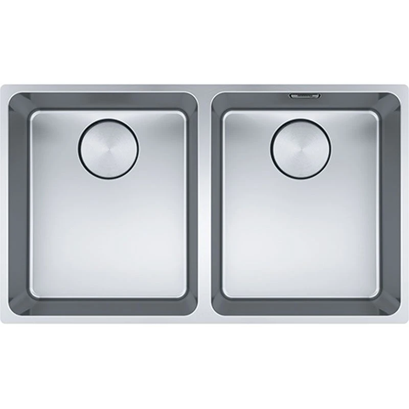 Franke Mythos 2 Bowl Undermount Kitchen Sink MYX 120 34-34 - Stainless Steel - 122.0607.085 1 Franke Mythos 2 Bowl Undermount Kitchen Sink MYX 120 34-34 - Stainless Steel - 122.0607.085