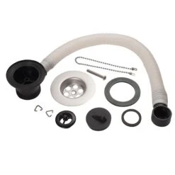 KWC DVS 38mm Waste Plug Chain & Overflow F2119 - 203.0000.2977