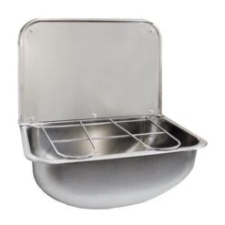 KWC DVS Wall Mounted Bucket Sink With Grid & Splashback WB440COP-UK - 207.0480.276