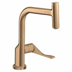 Axor Citterio Single Lever Kitchen Mixer Select 230 With Pull-Out Spout - Brushed Bronze - 39861140