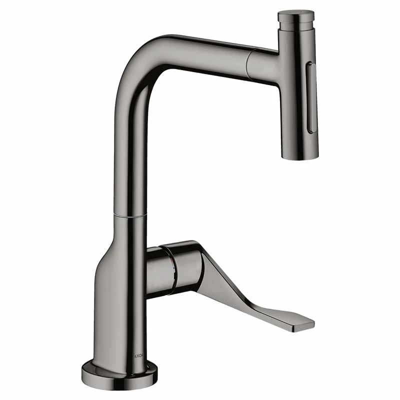 Axor Citterio Single Lever Kitchen Mixer Select 230 2 Jet With Pull-Out Spray - Polished Black Chrome - 39862330 1 Axor Citterio Single Lever Kitchen Mixer Select 230 2 Jet With Pull-Out Spray - Polished Black Chrome - 39862330