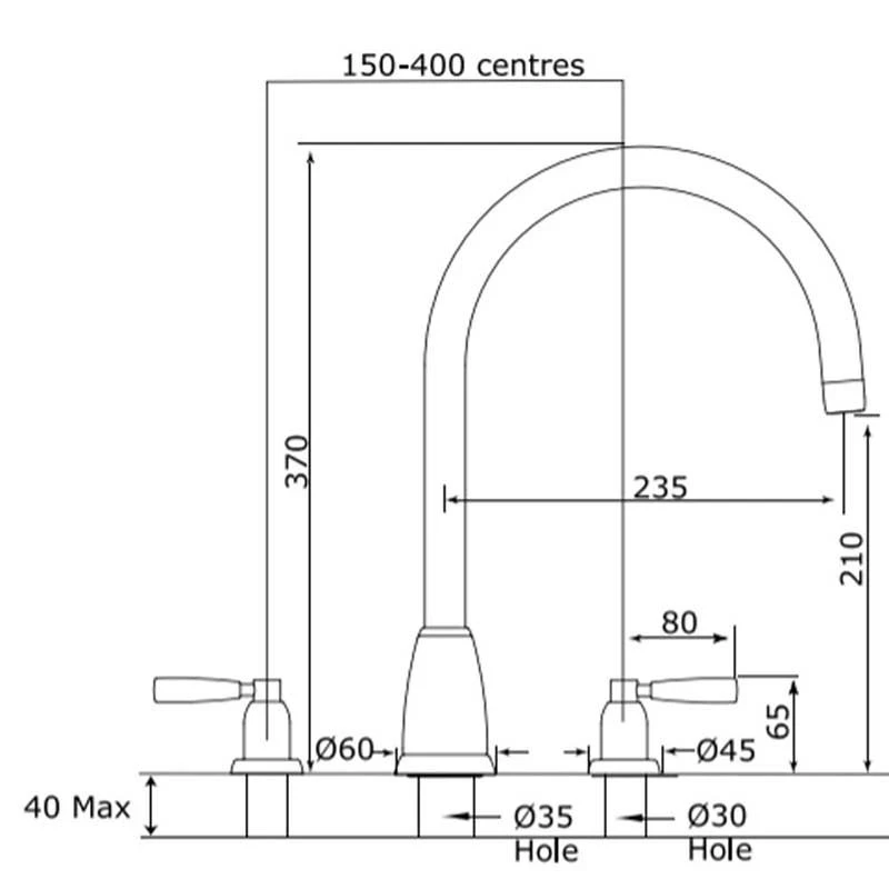 Perrin & Rowe Callisto Kitchen Mixer Tap - Chrome - 4886CP 2 Perrin & Rowe Callisto Kitchen Mixer Tap - Chrome - 4886CP - Image 2