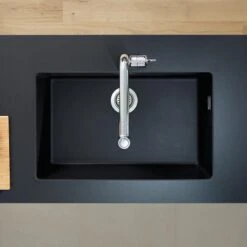 Hansgrohe S510-U660 Undermount Kitchen Sink 660 - Graphite Black - 43432170 -Home Kitchen 4 4 3 43432170 2