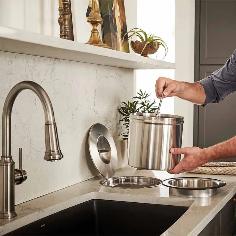 Blanco SOLON-IF Waste Sorter System For 300mm Base Cabinet - Brushed Stainless Steel - 512471 4 Blanco SOLON-IF Waste Sorter System For 300mm Base Cabinet - Brushed Stainless Steel - 512471 - Image 4