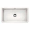 Blanco VILLAE Farmhouse Ceramic 1 Bowl Kitchen Sink - Crystal White - 525163