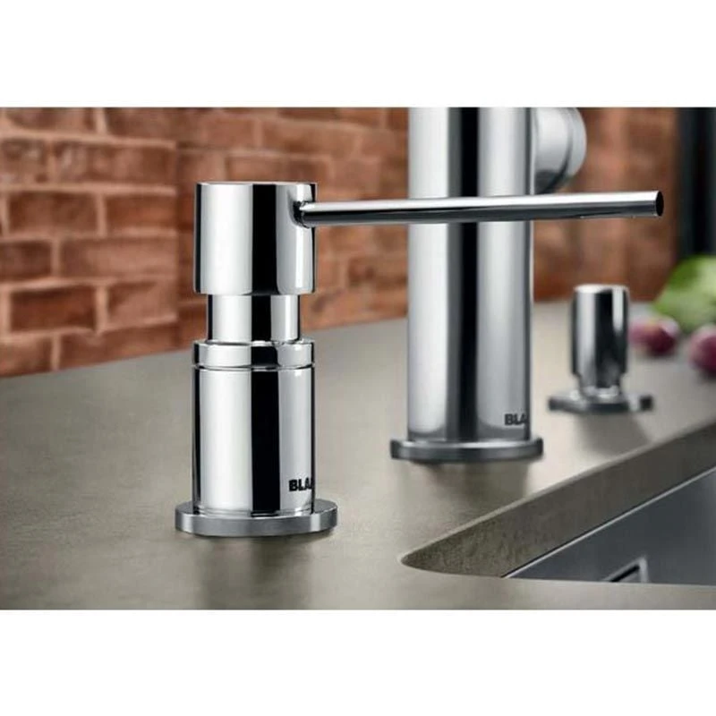 Blanco LATO Brass Galvanic Soap Dispenser - Chrome - 525808 2 Blanco LATO Brass Galvanic Soap Dispenser - Chrome - 525808 - Image 2