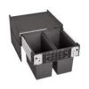 Blanco SELECT II 50/2 Waste Sorter For 500mm Base Cabinet - Black/Anthracite - 526201