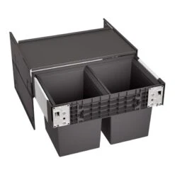Blanco SELECT II Compact 60/2 Waste Sorter For 600mm Base Cabinet - Black/Anthracite - 526207