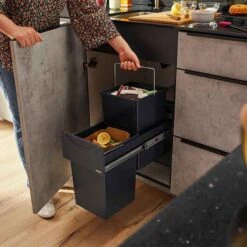 Blanco BOTTON II 30/2 Waste Sorter For 300mm Base Cabinet - Black/Anthracite - 526376 -Home Kitchen 5 2 526376 4