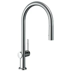 Hansgrohe Talis M54 Single Lever Kitchen Mixer 210, Pull-Out Spray, 2jet, SBox - Chrome - 72801000