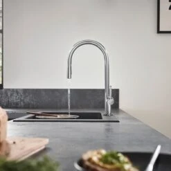 Hansgrohe Talis M54 Single Lever Kitchen Mixer 210, Pull-Out Spray, 2jet, SBox - Chrome - 72801000 -Home Kitchen 7 2 72801000 2