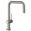 Hansgrohe Talis M54 Single Lever Kitchen Mixer U 220, 1jet - Stainless Steel - 72806800