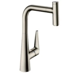 Hansgrohe Talis Select M51 Single Lever Kitchen Mixer 300, Pull-Out Spout, 1jet - Stainless Steel - 72821800