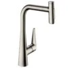 Hansgrohe Talis Select M51 Single Lever Kitchen Mixer 300, Pull-Out Spray, 2jet - Stainless Steel - 72823800