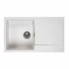 Reginox Amsterdam 10 1 Bowl Sink And Drainer - Pure White - AMSTERDAM 10 PW