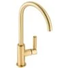 Abode Globe Single Lever Contemporary Kitchen Mixer Tap Brushed Brass - AT2148