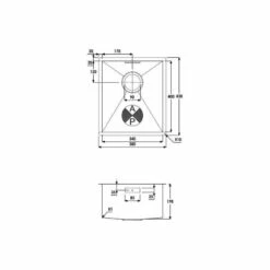 Abode Matrix Single Bowl Stainless Steel Kitchen Sink - AW5008 5 Abode Matrix Single Bowl Stainless Steel Kitchen Sink - AW5008 -Home Kitchen a w aw5008 2