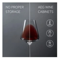 AEG AWUS020B5B Built Under 30cm Wine Cabinet - Black -Home Kitchen aeg awus020b5b storage comparison view