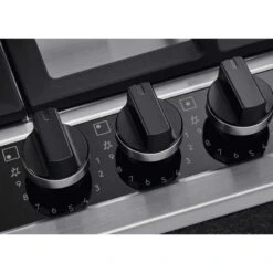 AEG HGB64420YM 60cm Gas Hob - Stainless Steel -Home Kitchen aeg hgb64420ym gas knobs close up view
