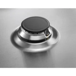 AEG HGB95522YM 90cm Gas Hob - Stainless Steel -Home Kitchen aeg hgb95522ym capped smallest gas outlet top close up view