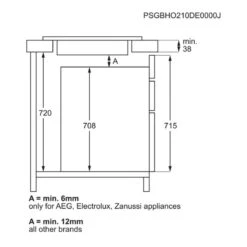 AEG IPE84531FB 80cm Induction Hob - Black -Home Kitchen aeg ipe84531fb side installation instructions