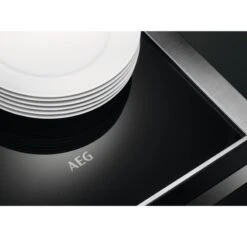 AEG KDK911424M 14cm Warming Drawer - Black Glass & Stainless Steel -Home Kitchen aeg kdk911424m plates on base top view