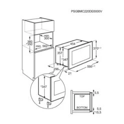 AEG MBB1756SEM Built In Microwave - Black -Home Kitchen aeg mbb1756sem installation dimensions