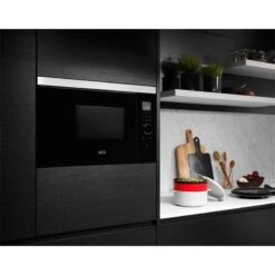 AEG MBB1756SEM Built In Microwave - Black -Home Kitchen aeg mbb1756sem installed microwave kitchen setup