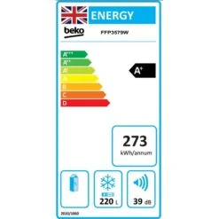 Beko FFP3579W Freestanding Frost Free Freezer - White 6 Beko FFP3579W Freestanding Frost Free Freezer - White -Home Kitchen b e beko ffp3579w energy label