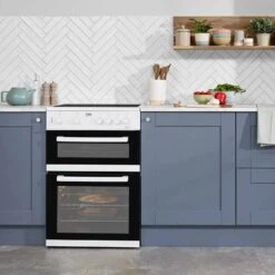 Beko KDC611W 60cm Electric Double Oven Ceramic Cooker - White