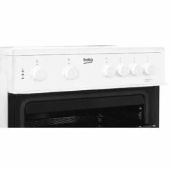 Beko KDC611W 60cm Electric Double Oven Ceramic Cooker - White -Home Kitchen b e beko kdc611w 5