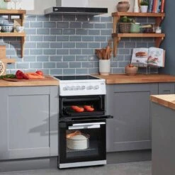 Beko KDVC563AW 50cm Electric Double Oven Ceramic Cooker - White