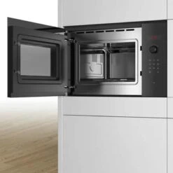 Bosch Series 4 BFL553MB0B Built-In Microwave - Black Glass -Home Kitchen b o bosch bfl553mb0b 2
