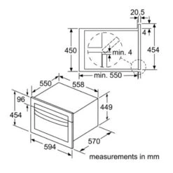 Bosch Series 4 CMA583MS0B Built-In Combination Microwave & Oven - Brushed Steel -Home Kitchen b o bosch cma583ms0b 4