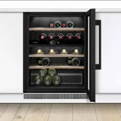 Bosch Series 6 KUW21AHG0G Built-Under 60cm Wine Cooler - Black -Home Kitchen b o bosch kuw21ahg0g 2