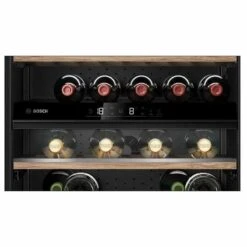Bosch Series 6 KUW21AHG0G Built-Under 60cm Wine Cooler - Black -Home Kitchen b o bosch kuw21ahg0g 3