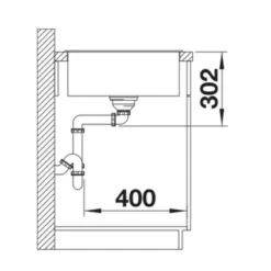Blanco AXIA III XL 6 S 1 Bowl Inset Silgranit Reversible Kitchen Sink With Remote Control InFino Drain System - Tartufo - 523517 -Home Kitchen blanco axia 523517 dimensions 1