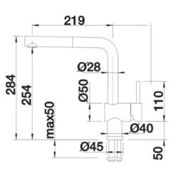 Blanco Linus-S Pull-Out Handset Kitchen Tap - Chrome - BM3650CH 5 Blanco Linus-S Pull-Out Handset Kitchen Tap - Chrome - BM3650CH -Home Kitchen blanco linus s 512402 dimensions